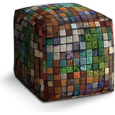 Sablio Taburet Cube Blocks Abstract: 40x40x40 cm