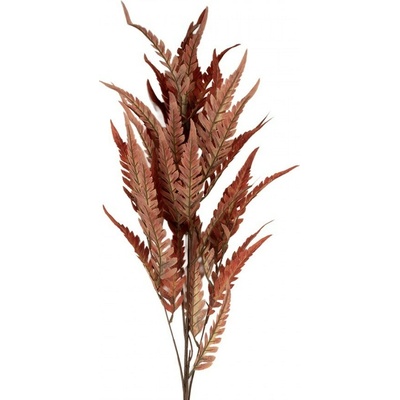 Dekorácia umelá vetvička s oranžovými listami - 12*12*98 cm - Clayre & Eef