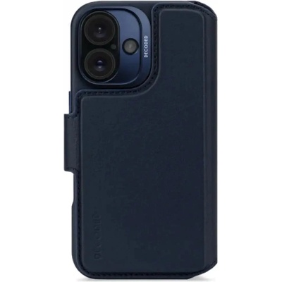 Decoded Декодиран кожен портфейл MagSafe Case с портфейл за iPhone 16 - син (D25IPO16DW5NY)