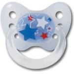Dentistar Бебешка залъгалка с халка Dentistar - Звездички, размер 2 (22191) - ozone