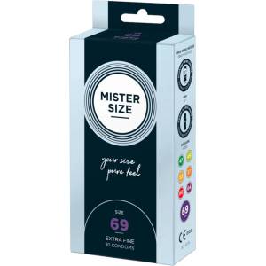 MISTER SIZE - тънък презерватив - 69 мм - 10 броя - lovesexshop