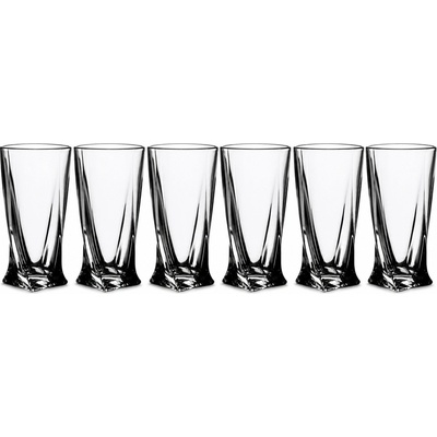 Crystalite Bohemia Sklenice na long drink Quadro 6 x 350 ml
