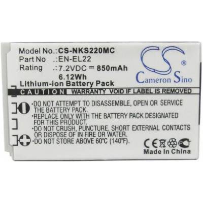 Батерия за камера NIKON J4-S2 EN-EL22 CS-NKS220MC 3, 8V 3000mAh CAMERON SINO (EN-EL14)