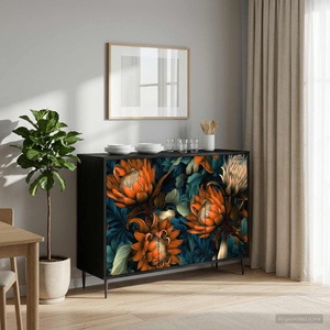 vidaXL Служебен шкаф LOCHEM Черен дъб 102 x 33 x 76 см (8006970)