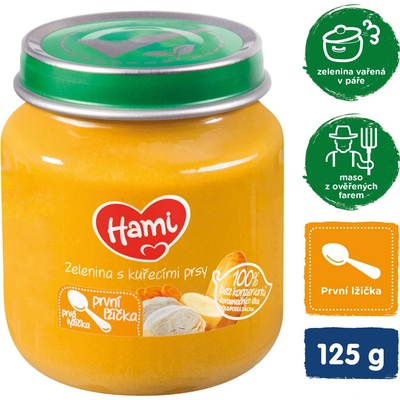 Hami zelenina s kuracím mäsom 125 g