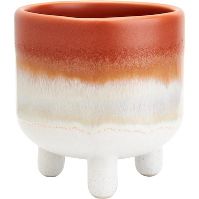 Sass & Belle Оранжево-бяла саксия Bohemian Home , ø 7, 5 cm Mojave - Sass & Belle (CZQ020)