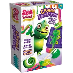 Lisciani Giochi Творчески комплект Lisciani Slumi Science - Направи си сам скуиш хамелеон (LIBG110971) - baby