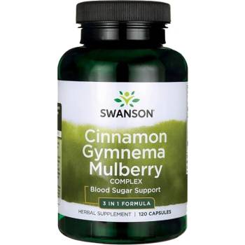Image 1 of Swanson Cinnamon Gymnema Mulberry Complex 525 mg [120 капсули]