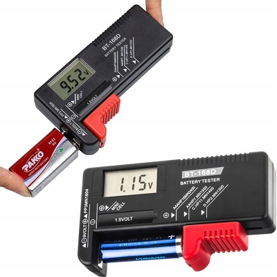 APT Tester baterií digitální BT-168D R3 R6 R20 R14 9V
