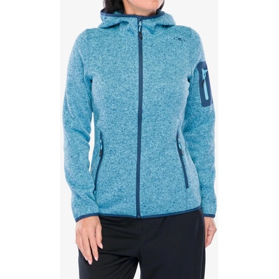 CMP Londra Fix Hood Jacket Knitted topazio/blue ink