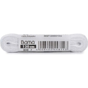 Bama Flat Laces White 120cm