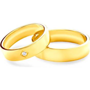 Image 1 of SAVICKI Сватбени халки: злато, плоски. 5 мм