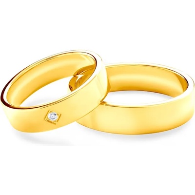 SAVICKI Сватбени халки: злато, плоски. 5 мм