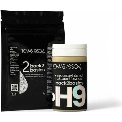 Tomas Arsov Back2Basics deep cleansing shampoo and mineral remover treatment 50 ml + 7 g