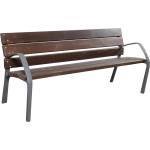 NIKA ДЪРВЕНА ПЕЙКА С ПОДЛАКЪТНИЦИ 180 x 67 x 82 СМ (1982/C)