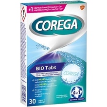 Corega Bio Tabs čistící tablety na zubní náhrady 30 ks