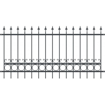 Kovové plotové pole PLP10 š. 2500 x v. 1200 mm