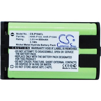 Cameron Sino Батерия за телефон 3.6V NiMH 850mAh HHR-P104 Panasonic KX-TG5452M Cameron Sino (CS-P104CL)
