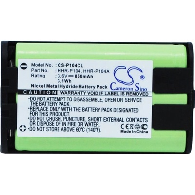 Cameron Sino Батерия за телефон 3.6V NiMH 850mAh HHR-P104 Panasonic KX-TG5452M Cameron Sino (CS-P104CL)