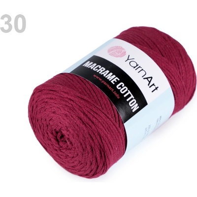 Příze Yarn Art Macrame Cotton bordó