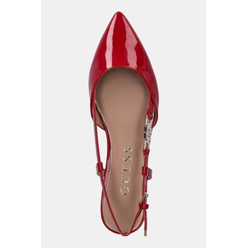 Guess Балеринки Guess FRANIE2 в бордо с отворена пета FLTFR2 PAF05 (FLTFR2.PAF05.RED)