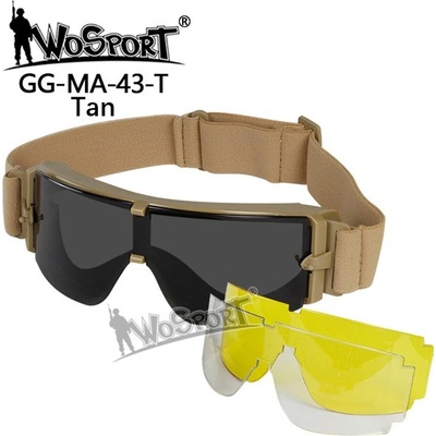 Brýle Wosport Ochranné ATF X800 pískové