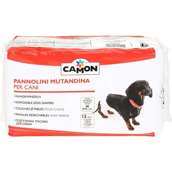 Camon dog diapers M - памперс-гащи за кучета с талия 35 - 45 см. 12 броя