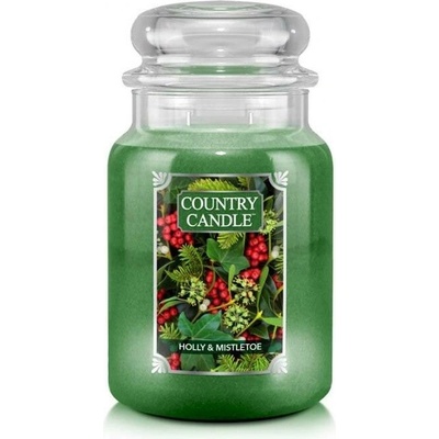 Country Candle Holly & Mistletoe 652 g