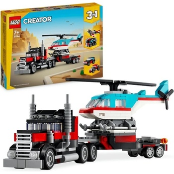 LEGO® Creator 31146 Náklaďák s plošinou a vrtulníkem