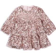 Konges Sløjd Lila Sequins "Grey / Rosa" šaty s flitry