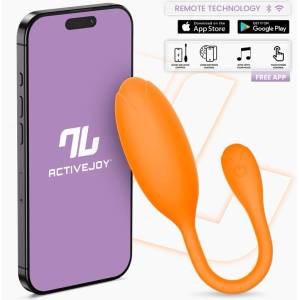 INTOYOU App Series Logan Vibrating Egg with App Orange