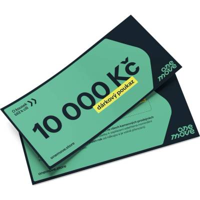 Dárkový poukaz ONEMOVE 10000 Kč