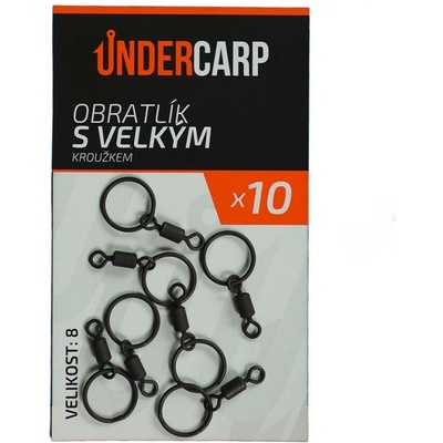 UnderCarp Obratlík s veľkým krúžkom Veľkosť 8 10 ks