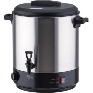 Adler Електрически съд за пастьоризация и варене Adler AD 4538, 3000W, 28 л, 30-100°C, Поддържане на топлина, Светлинен индикатор, Инокс/черен