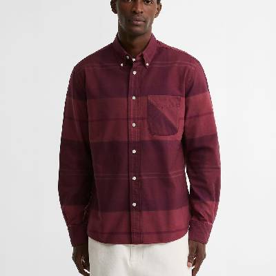 Barbour Mineral Tartan Dunoon Authentic košel'a crimson heather