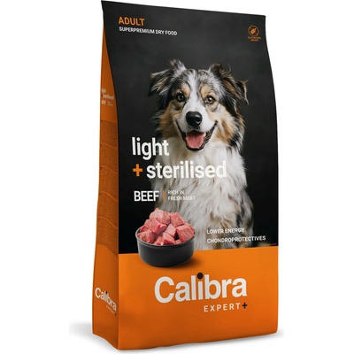 Calibra EXPERT+ Adult Light & Sterilised hovězí 2 kg