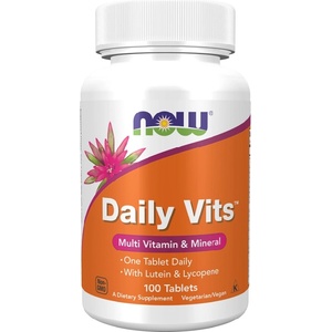 NOW NOW Daily Vits Multi, 100 Tablets