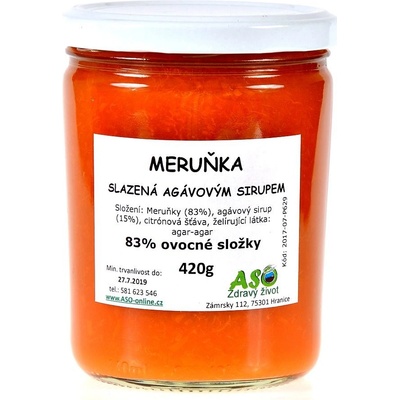 ASO Zdravý život meruňka doslazovaná agávovým sirupem 420 g