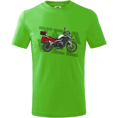 Cestovná enduro červená tričko detské Apple Green