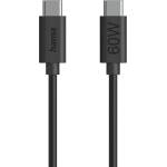 Hama Кабел за зареждане usb-c - usb-c, 60 w, 1.2 м, черен (hama-86446) - cybertrade