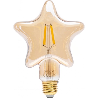 LED21 LED Filament žárovka E27 STAR 4W 1800K/AMBER ULTRA Teplá bílá