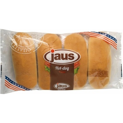 Rožok Hot dog 4ks 250g Jaus