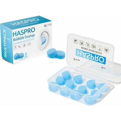 Haspro Mold špunty do uší modrá blue 6 párů