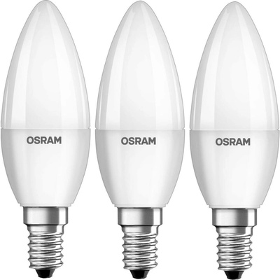 Osram Žárovka LED VALUE CLB60 E14 7W/827 3balení BASECLB60 svíčka