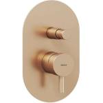 RAVAK Espirit - Скрита батерия, за 2 уреда, с корпус, матирано розово злато X070358 (X070358)