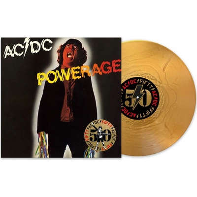 AC/DC - Powerage Limited Gold Metallic LP
