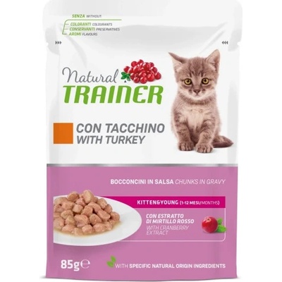 Trainer Natural Cat KITTEN&YOUNG morka 85 g