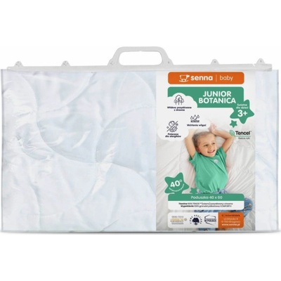 Inter Widex Antialergický polštář Junior Botanica Tencel bílý s dřevěnými vlákny biologicky odbouratelný 40x60