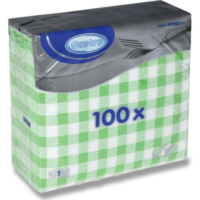 Wimex Gastro ubrousky zelené 1V 33x33 cm 100 ks