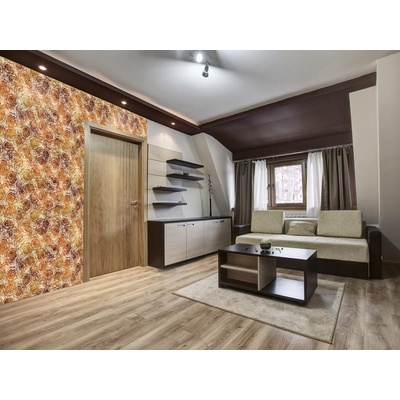 DIMEX ART Луксозна флизелинова тапета кафяви абстрактни цветя